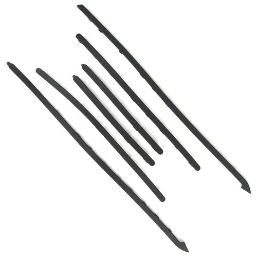 *BLACK* RUBBER FLOOR STRIPS KIT - GT/GTS/GTV SUPER (656648 1B0106310000C)