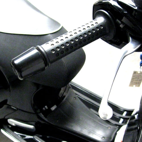 **BLACK** POWDER COATED HANDLEBAR END WEIGHT **SOLD INDIVIDUALLY** EACH VESPA GT/GTS/300