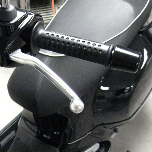 **BLACK** POWDER COATED HANDLEBAR END WEIGHT **SOLD INDIVIDUALLY** EACH VESPA GT/GTS/300