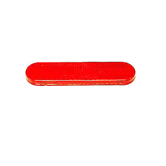 RED REFLECTOR REAR VESPA GTS HPE ET2 ET4 LT S MP3 BV200/500 FLY (SEE 293556 FRONT/ORANGE) (58233R 58233R5)