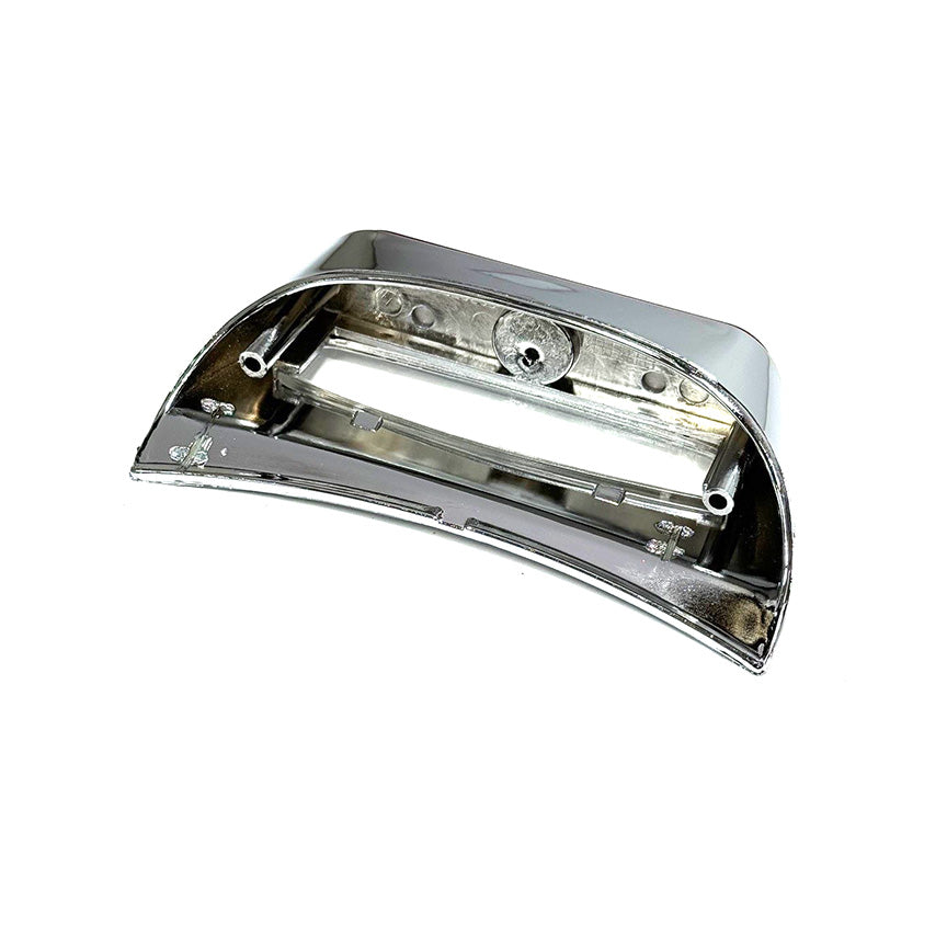 Chrome Rear License Plate Light Housing With Reflector AND LENS VESPA ET2 ET4 (573640)