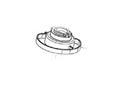 UPPER STEERING BEARING COVER - PIAGGIO BV 125 200 250 300 500 NOT BV350 (666439)