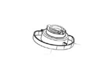 UPPER STEERING BEARING COVER - PIAGGIO BV 125 200 250 300 500 NOT BV350 (666439)