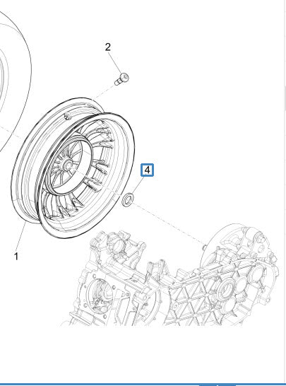SPACER/WASHER BETWEEN REAR HUB AND AXLE