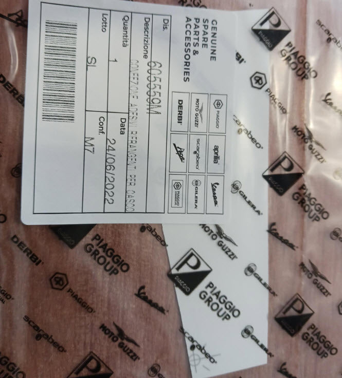 ORIGINAL PIAGGIO REFLECTIVE HELMET STICKER