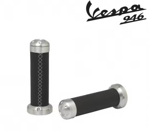 **BLACK LEATHER** GRIPS PAIR VESPA 946 (605826M0PN)