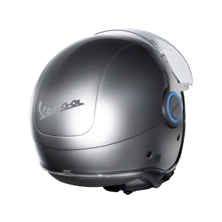 VESPA VJ HELMET ELETTRICA GREY/CHROME DOT