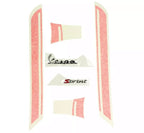 **RED** RACING DECAL SET FOR SPRINT AND PRIMAVERA (605944M00R)