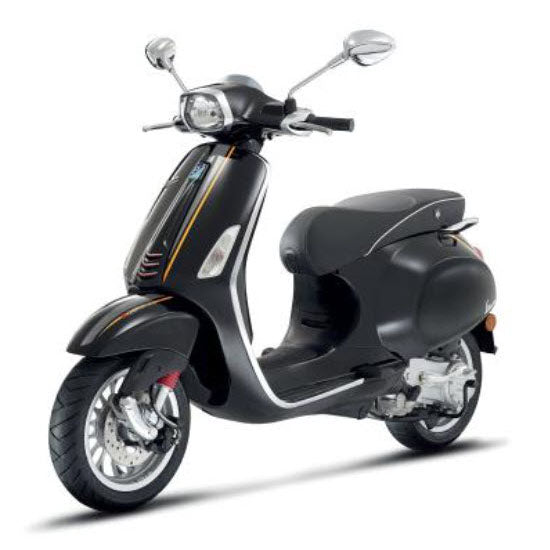 VESPA GRAPHICS RACING STRIP KIT SPORT SPRINT GREY/ORANGE FITS PRIMAVERA OR SPRINT MODELS