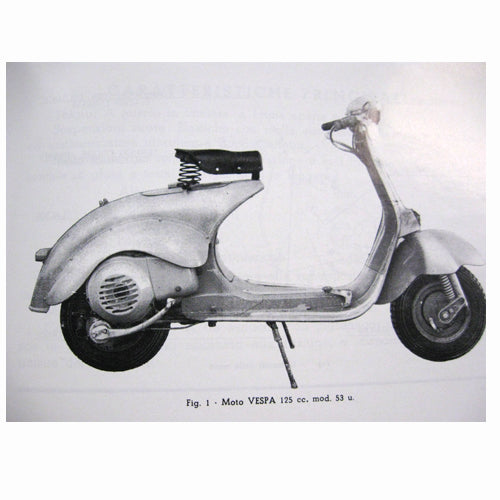 1953 Vespa 125U Owners Manual