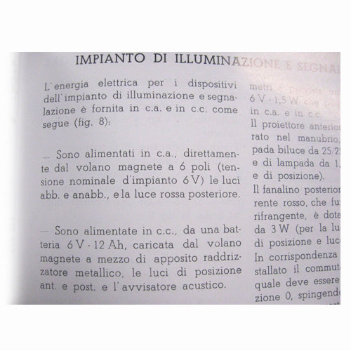 1956 to 1958 Vespa 150 GS Owners Manual