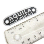 AQUILA-CONTINENTALE SEAT BADGE/EMBLEM (2.5" LONG 5/8" TALL) (63.5mm x 15.88mm)