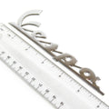 'VESPA' COWL CHROME BADGE (EMBLEM) 6 INCHES LONG (520529  656237 656220 1B000433 1B000944)