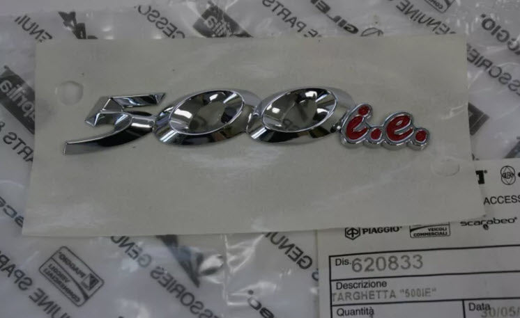 "500ie" BADGE (EMBLEM) X9