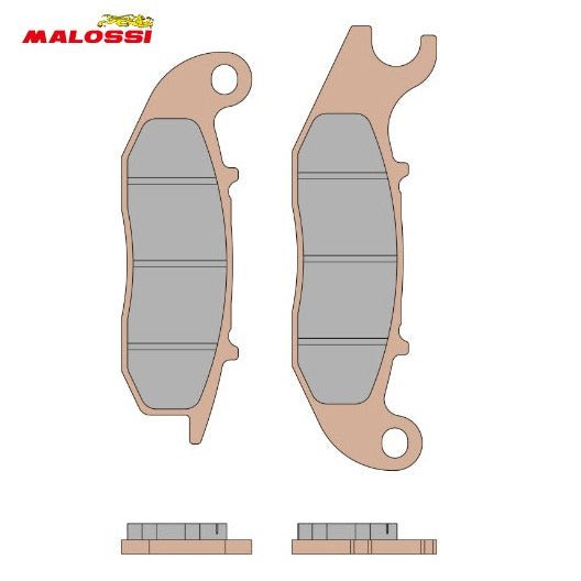 MALOSSI FRONT BRAKE PADS PAIR (1C000760 6217435BB) GTS 300 HPE2 2023- AND LIBERTY 50/150 ABS  2017-