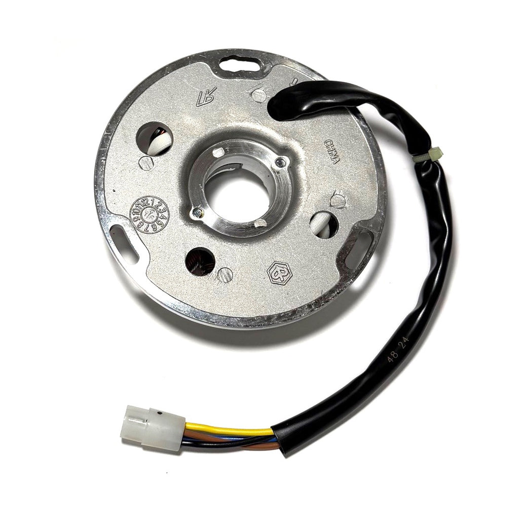 FLYWHEEL AND STATOR KIT BY PIAGGIO ORIGINAL FOR VESPA PX125-150 2011-2017 ONLY WITH ELECTRIC START FLYWHEEL (INCLUDEDS 642426 642427) **CLOSEOUT**
