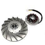 FLYWHEEL AND STATOR KIT BY PIAGGIO ORIGINAL FOR VESPA PX125-150 2011-2017 ONLY WITH ELECTRIC START FLYWHEEL (INCLUDEDS 642426 642427) **CLOSEOUT**