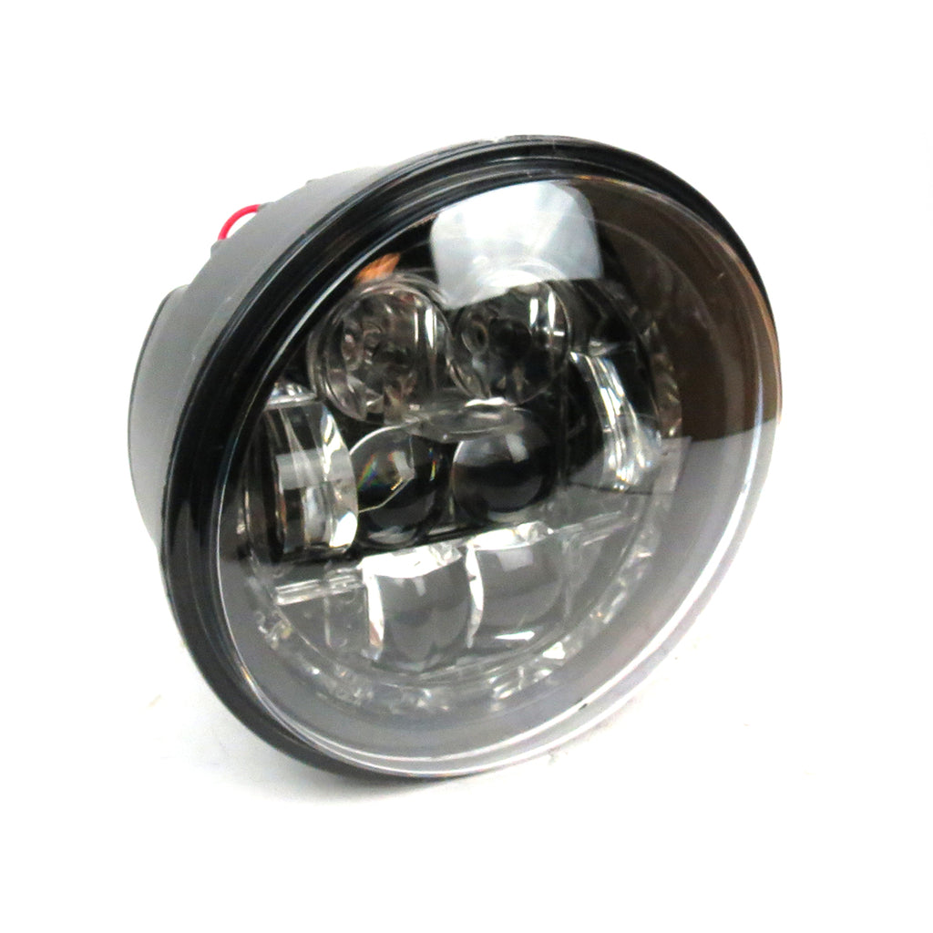 BLACK LED HEADLIGHT W/HALO RING PRIMAVERA 3V 150 2015-2018