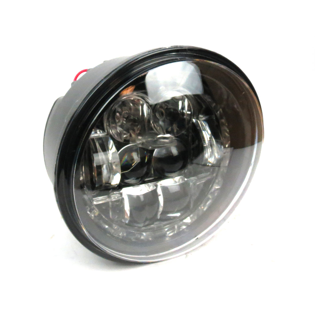BLACK LED HEADLIGHT W/HALO RING PRIMAVERA 3V 150 2015-2018