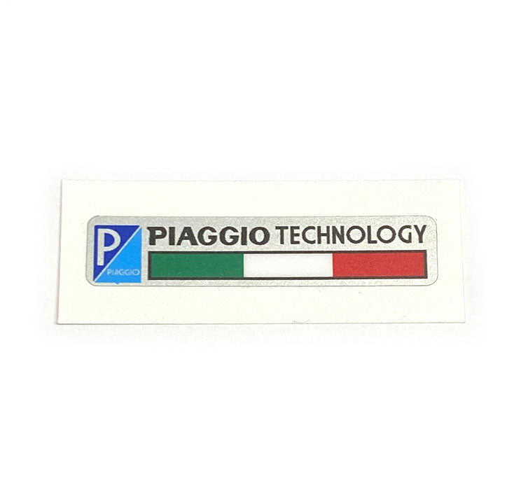 PIAGGIO TECHNOLOGY STICKER DECAL WITH ITALIAN FLAG **BACK IN STOCK**