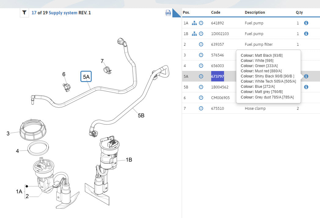 FUEL LINE - BV 350