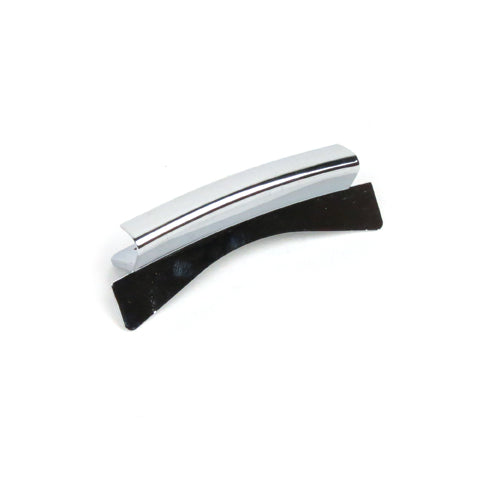 **CHROME** CENTER LEGSHIELD TRIM TOP PIECE (BELOW HEAD LIGHT)  - VESPA PRIMAVERA/SPRINT 50-150 (BEADING)