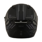 OF-87 DUKE GMAX HELMET W/LED LIGHT MATTE BLACK AND GREY