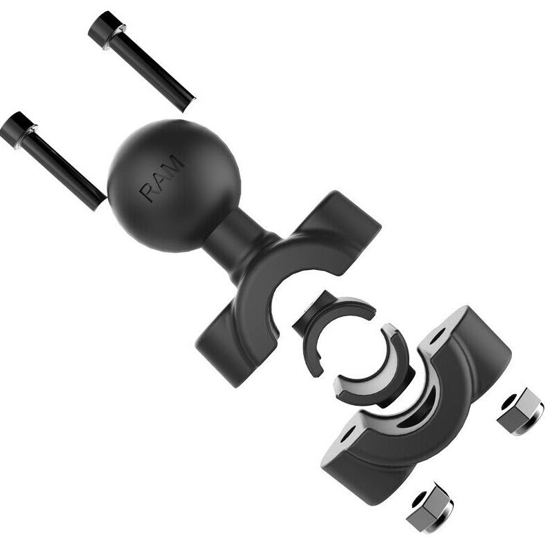 RAM TORQUE MOUNT 3/8" - 5/8" DIA. MIRROR STEM WITH 1" BALL
