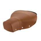 **BROWN*  SINGLE SEAT SADDLE STYLE FIT MOST LARGE FRAME VESPA 1960'S-1980'S (057212 087802 093171 152357)