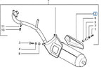 EXHAUST (MUFFLER) HEAT SHIELD - TYPHOON 50 2T