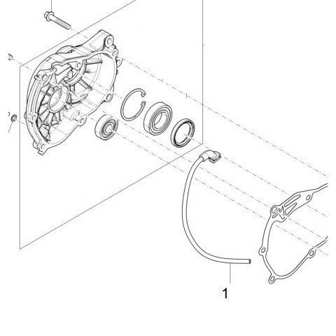 BREATHER TUBE FOR GEARBOX VESPA 150/200/250/300 2001-2025 (826874 844669 CM162202)
