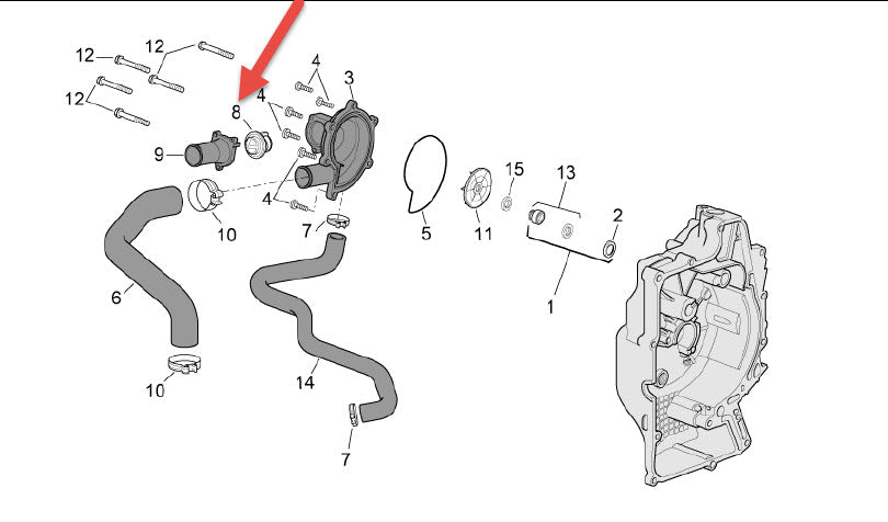 THERMOSTAT UNIT 2005 & OLDER X9 BV 500