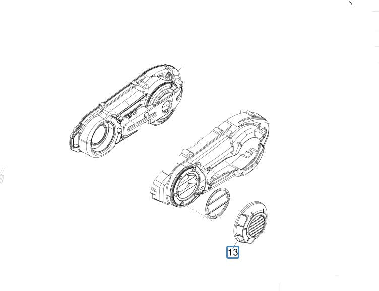 AIR INTAKE COVER FOR BELT COVER - X9 500