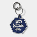 VESPA 80TH KEYCHAIN BLUE (8L0241MNNBLU)