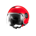 VESPA ARGENTARIO JET HELMET W/TINTED INNER SUN SHADE ROSSO CORAGGIOSO DRAGON RED DOT