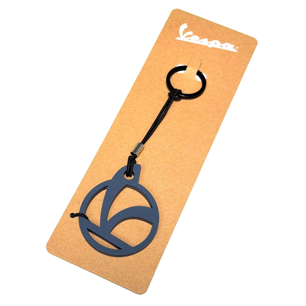 VESPA OFFICINA 8 KEYCHAIN MATTE BLUE