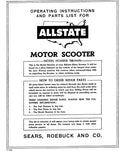 PARTS BOOK ALLSTATE 788.94493 1958