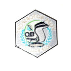 VESPA MOTORSPORT 80TH HEXAGON PATCH WITH HELMET "KEEP ROLLING"