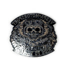 VESPA MOTORSPORT 80TH ANNIVERSARY SKULL "RIDE TO THE END" PATCH
