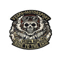 VESPA MOTORSPORT 80TH ANNIVERSARY SKULL "RIDE TO THE END" PATCH