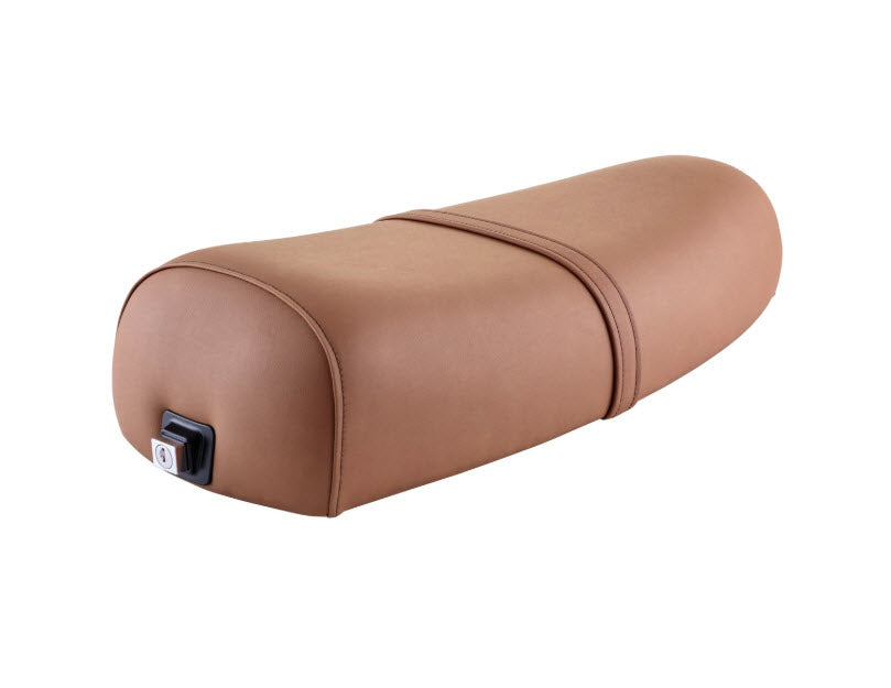 SEAT W/ PLASTIC SEAT FRAME AND FOAM TAN COVER VESPA PX STELLA (CM0278020054)