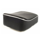 REAR BUDDY SEAT PAD BLACK WITH GRAY PIPPING 1958-66 (4 POST) **INCLUDES MOUNTING BRACKETS** VNA/VNB//VBA/VBB **CLOSEOUT**