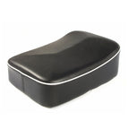 REAR BUDDY SEAT PAD BLACK WITH GRAY PIPPING 1958-66 (4 POST) **INCLUDES MOUNTING BRACKETS** VNA/VNB//VBA/VBB **CLOSEOUT**