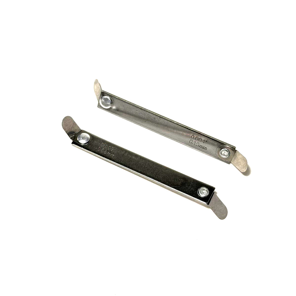 2 PIECES (4 FEELERS) TOOL SET OF FEELER GAUGES FOR CHECKING VALVE CLEARANCE
