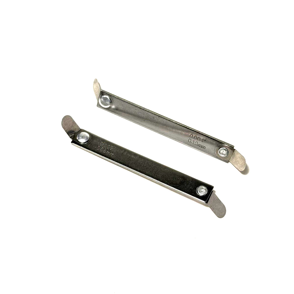 2 PIECES (4 FEELERS) TOOL SET OF FEELER GAUGES FOR CHECKING VALVE CLEARANCE