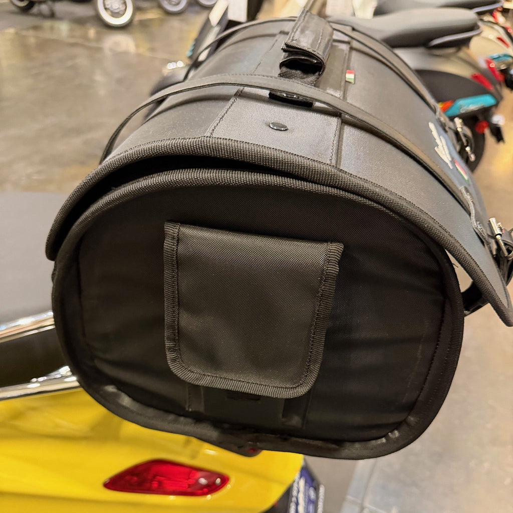 *BLACK* ROLL BAG VESPA PRIMAVERA SPRINT GTS300-GTS310 **SCOOTERWEST EXCLUSIVE**