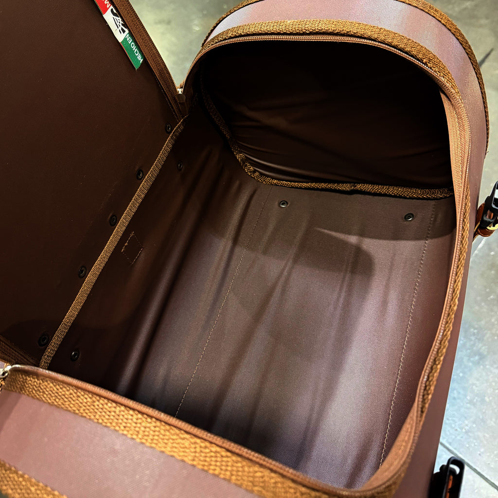 *BROWN* ROLL BAG VESPA PRIMAVERA SPRINT GTS300-GTS310 **SCOOTERWEST EXCLUSIVE**