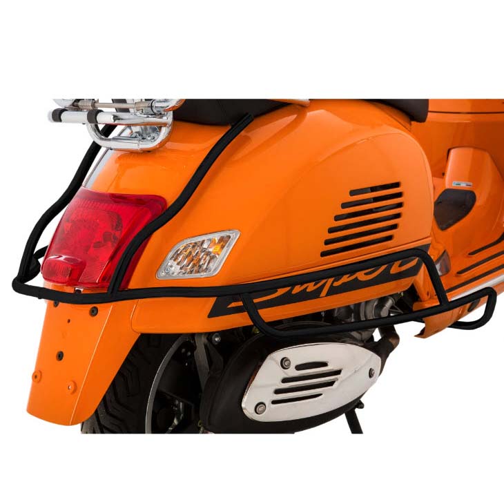 BLACK FA ITALIA GTS-GTV-SUPER HPE PIAGGIO REAR CRASH BARS 2005-2022  **CLOSEOUT**