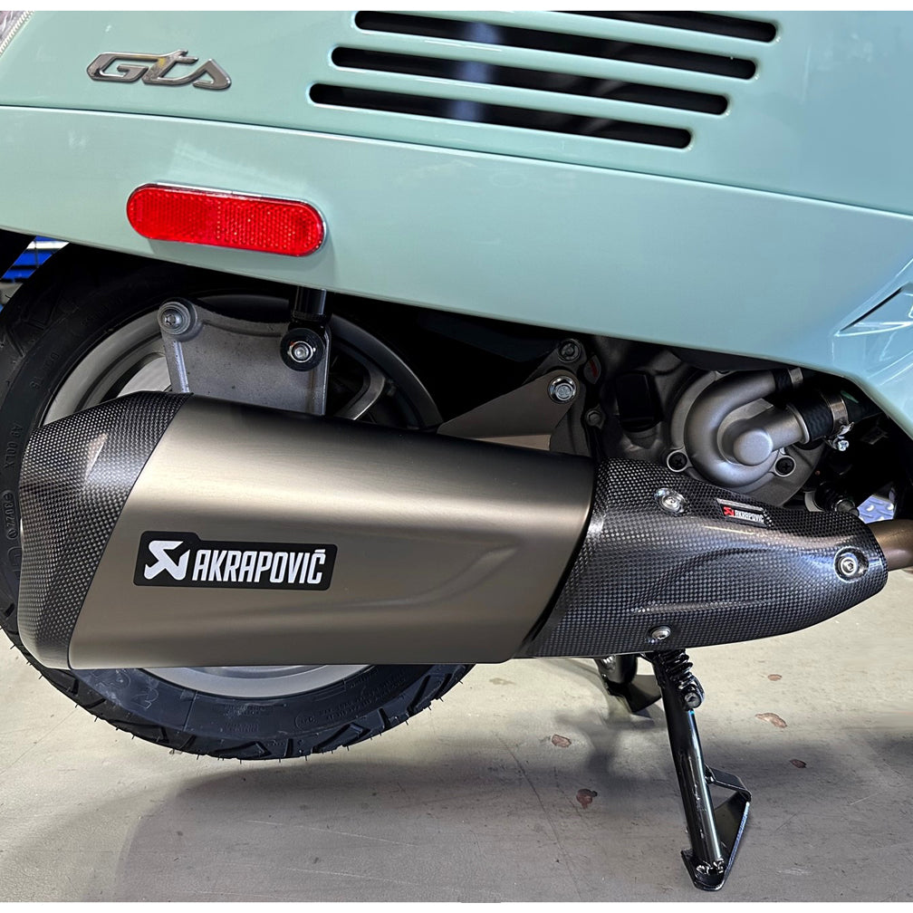 *STAINLESS STEEL* *AKRAPOVIC* GTS/GTV/SUPER 300 2023 AND NEWER PERFORMANCE EXHAUST (MUFFLER)