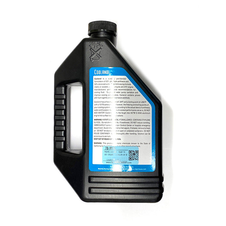 MAXIMA COOLANOL  READY TO USE COOLANT 1/2 GALLON 64 OZ